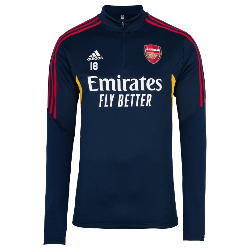 Arsenal Junior 22/23 Navy 1/4 Zip Training Top