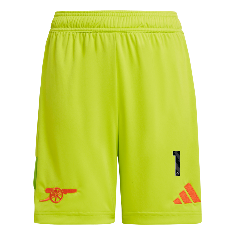 Arsenal adidas Kids 24/25 Yellow Goalkeeper Shorts