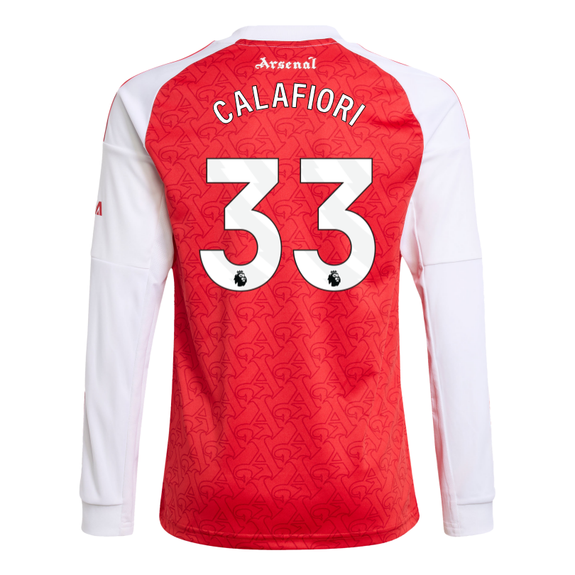 Arsenal adidas Kids 25/26 Long Sleeved Home Shirt