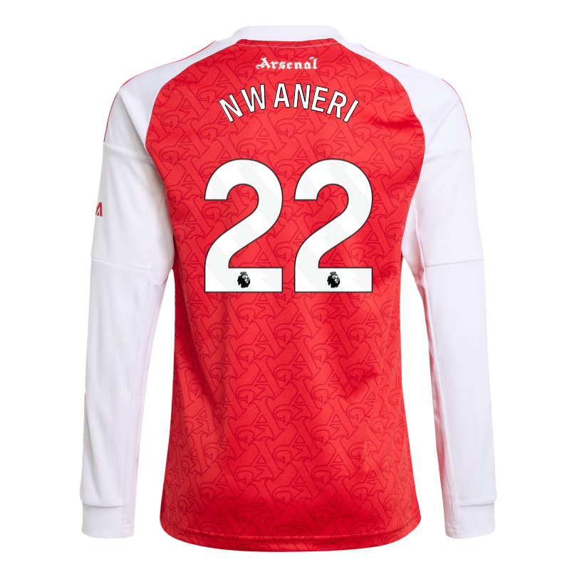 Arsenal adidas Kids 25/26 Long Sleeved Home Shirt
