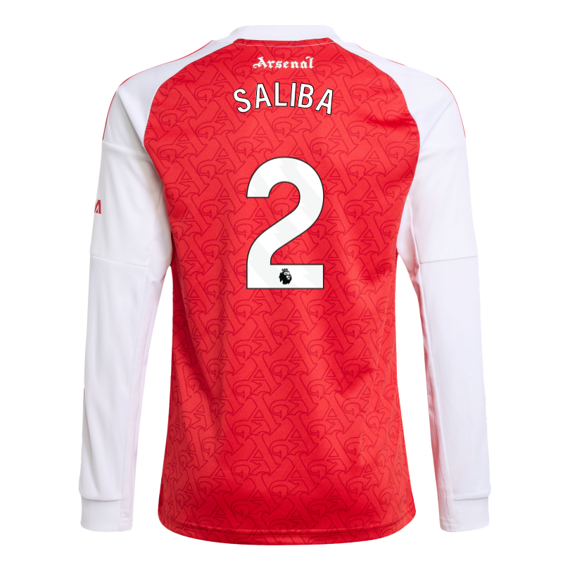 Arsenal adidas Kids 25/26 Long Sleeved Home Shirt