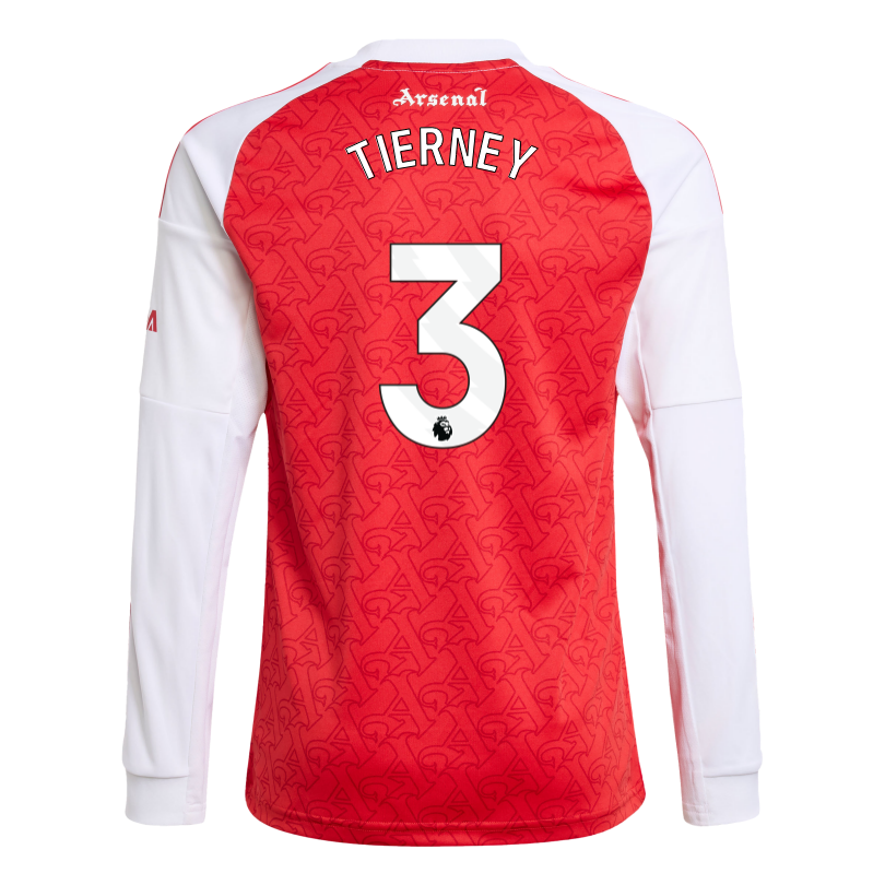 Arsenal adidas Kids 25/26 Long Sleeved Home Shirt