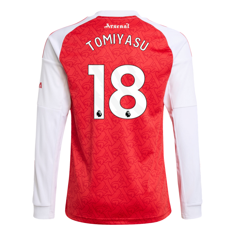 Arsenal adidas Kids 25/26 Long Sleeved Home Shirt