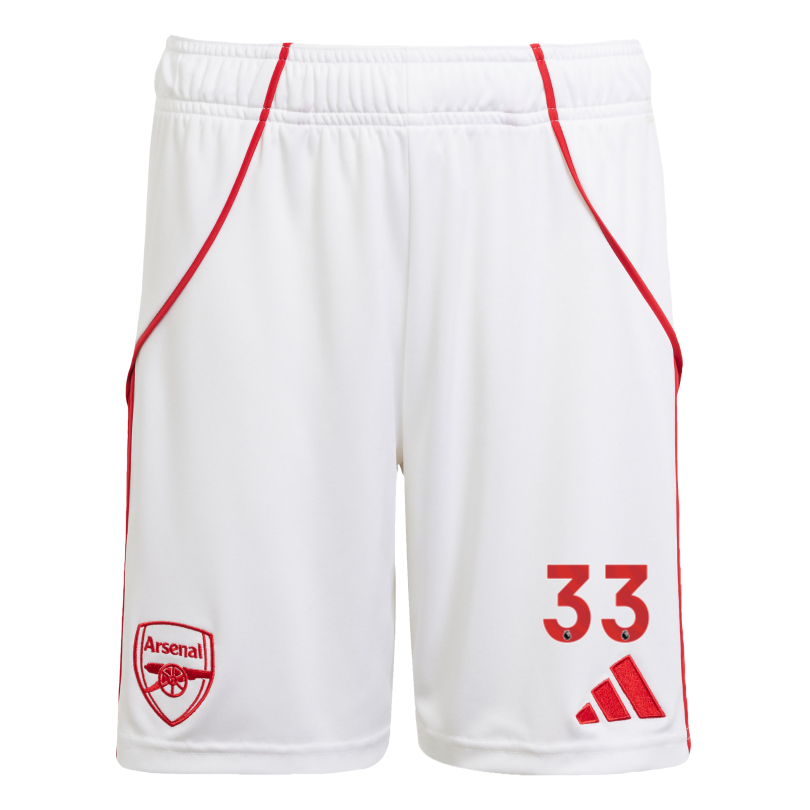 Arsenal adidas Kids 25/26 Home Shorts
