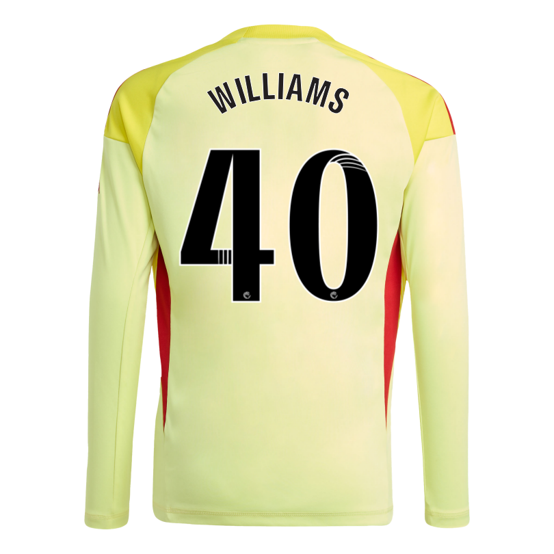 Arsenal adidas Kids 25/26 Long Sleeved Home Goalkeeper Shirt