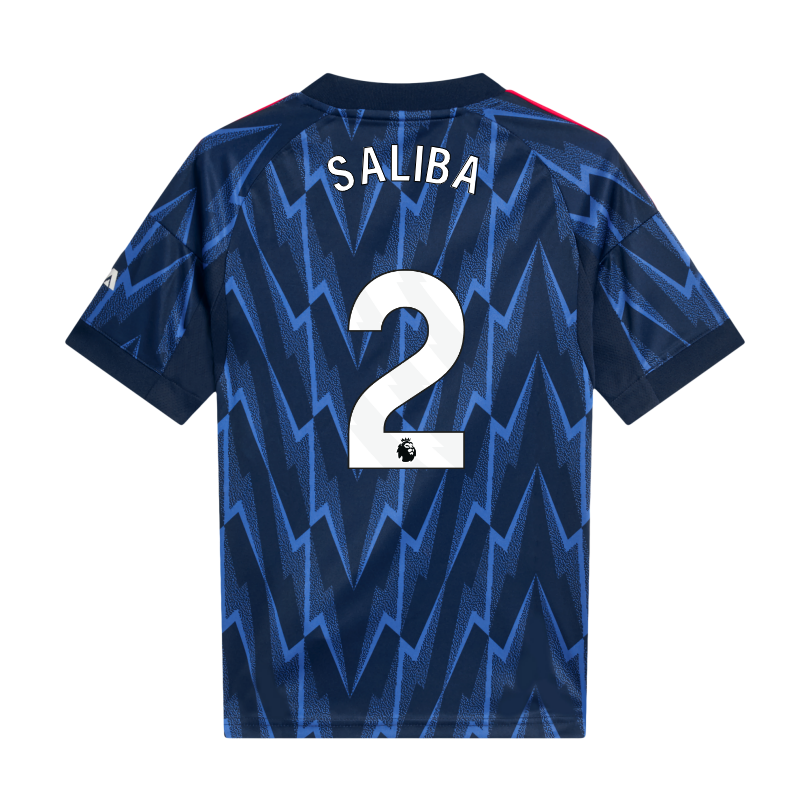 アーセナル SALIBA 2番 シャツ 2024-25 Arsenal Authentic Home Shirt Saliba #2