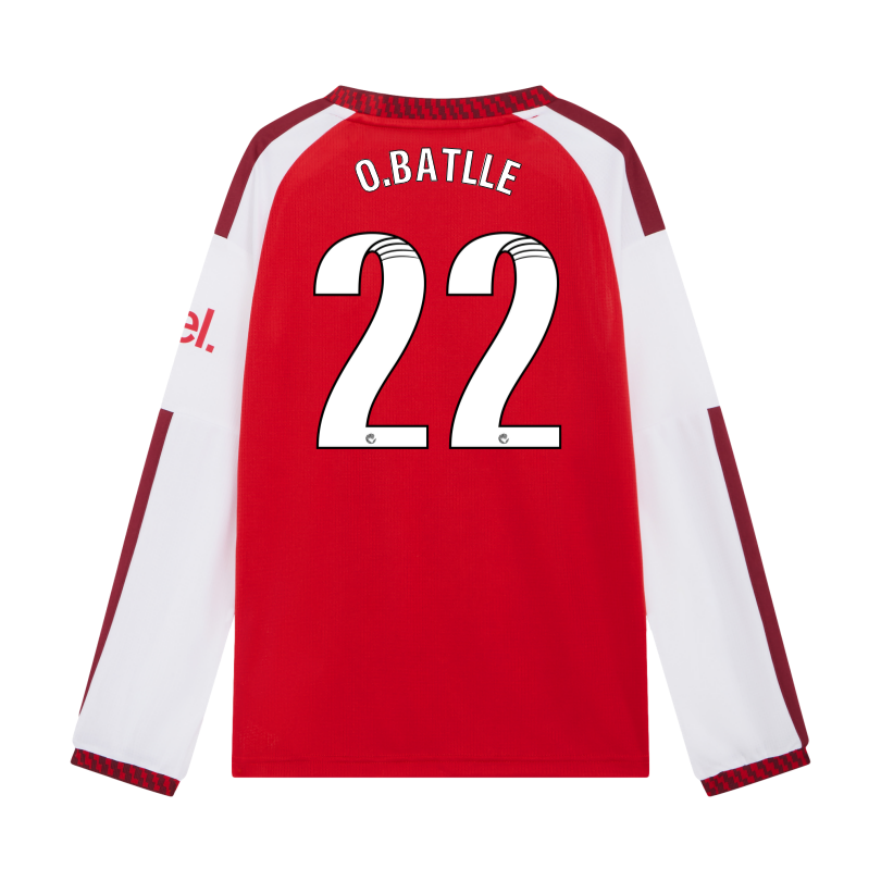Arsenal adidas Kids 26/27 Long Sleeved Home Shirt