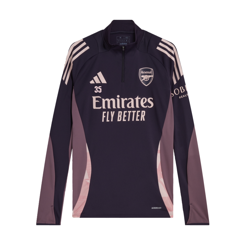 Arsenal adidas 24/25 Purple 1/4 Zip Training Top