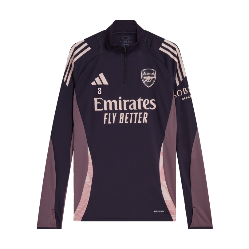 Arsenal adidas 24/25 Purple 1/4 Zip Training Top