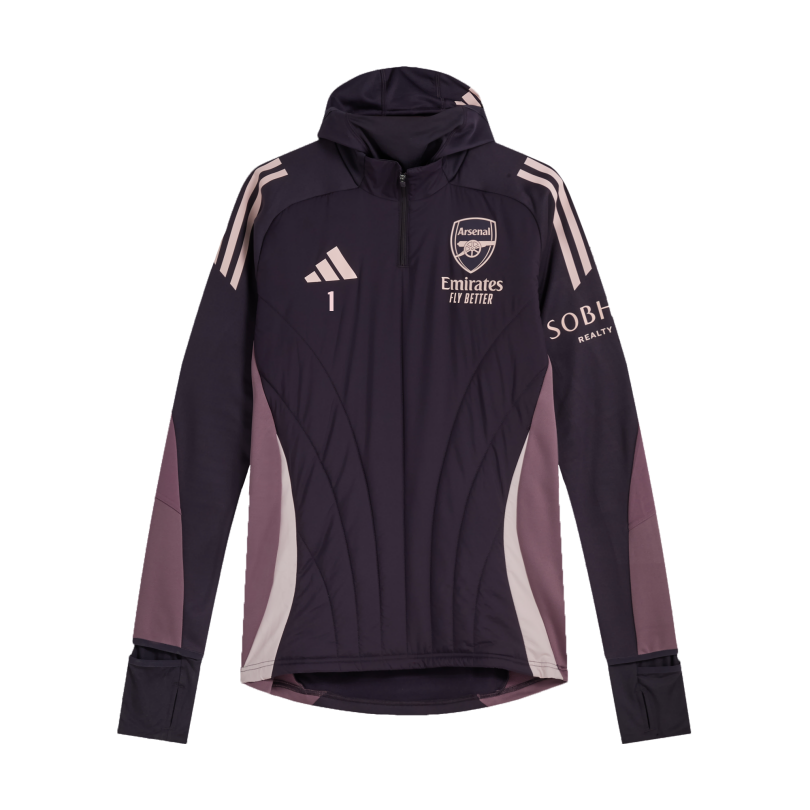 Arsenal adidas 24/25 Purple Pro Training Warm Top