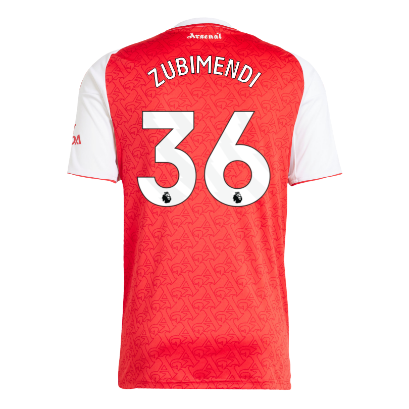アーセナル ジャージ ZUBIMENDI 36 Martín Zubimendi