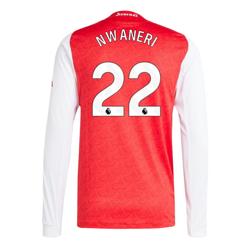 Arsenal adidas 25/26 Authentic Long Sleeved Home Shirt