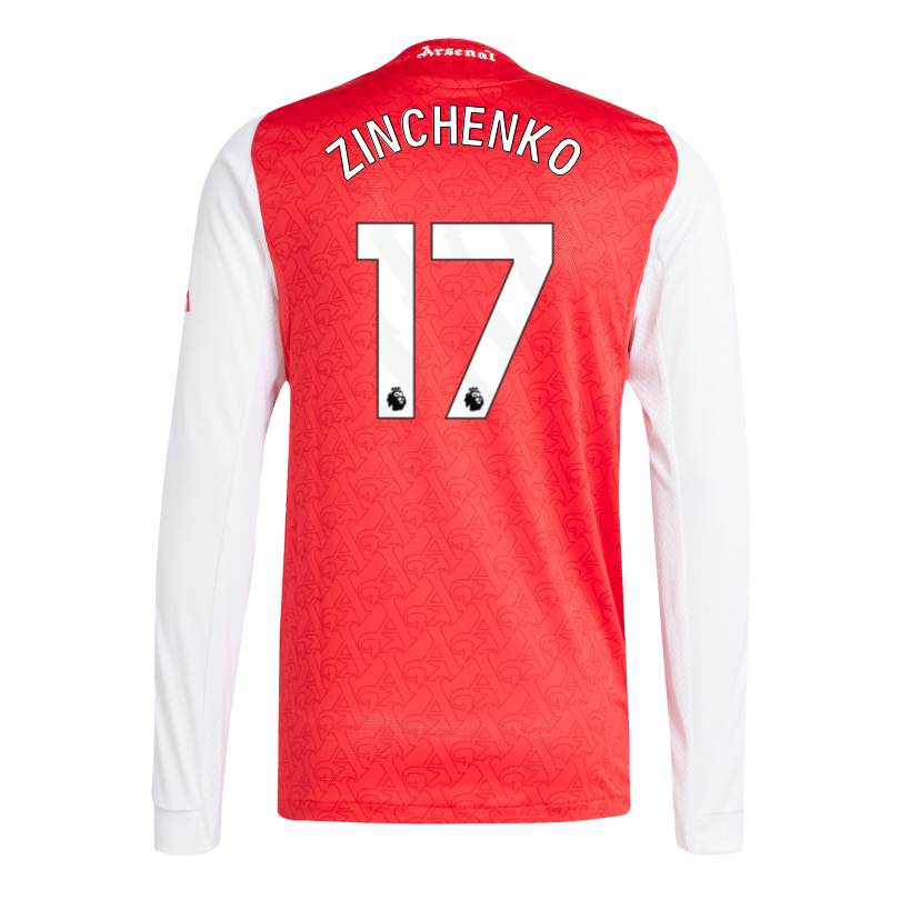 Arsenal adidas 25/26 Authentic Long Sleeved Home Shirt