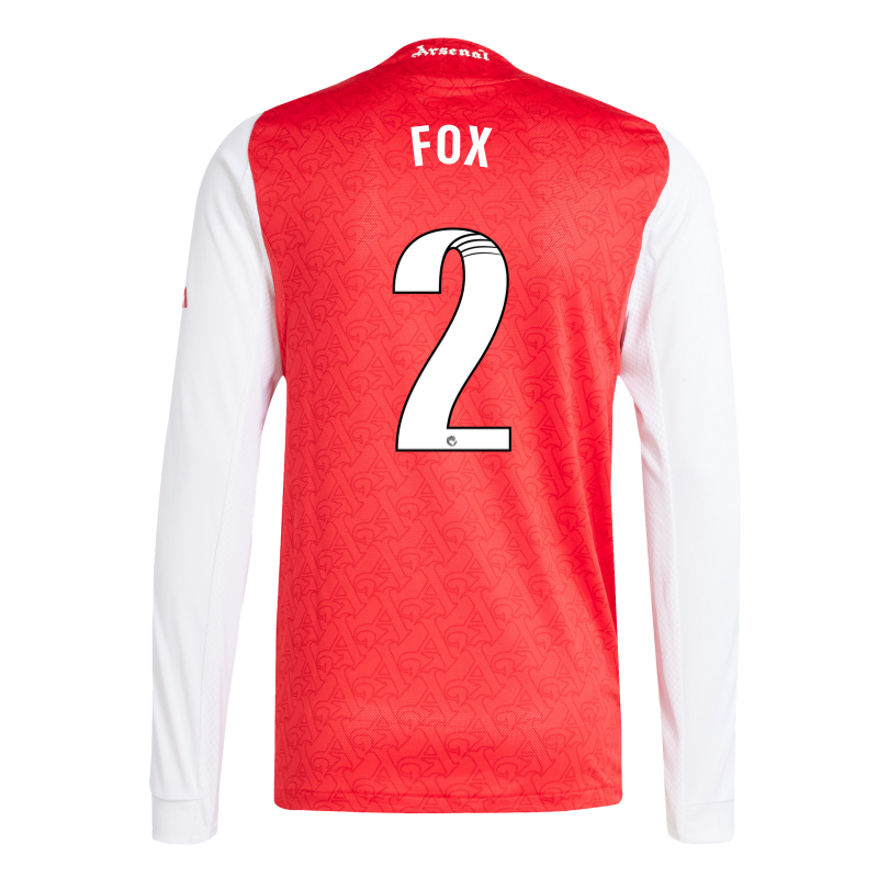 Arsenal adidas 25/26 Authentic Long Sleeved Home Shirt
