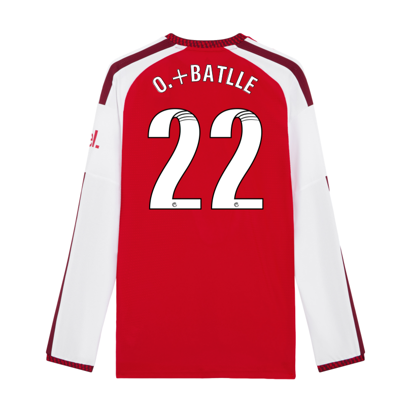 Arsenal adidas 26/27 Authentic Home Long Sleeved Shirt