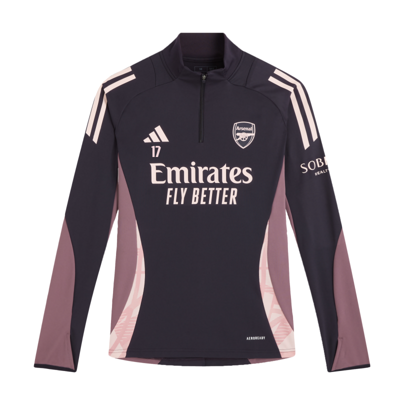 Arsenal adidas Womens 24/25 Aurora Black 1/4 Zip Training Top