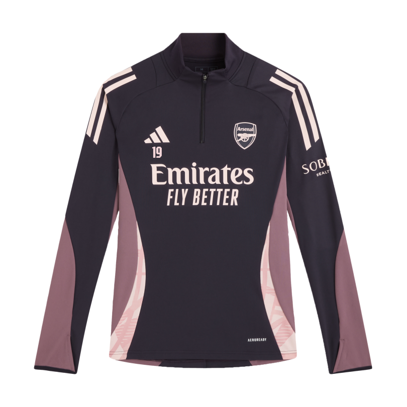 Arsenal adidas Womens 24/25 Aurora Black 1/4 Zip Training Top