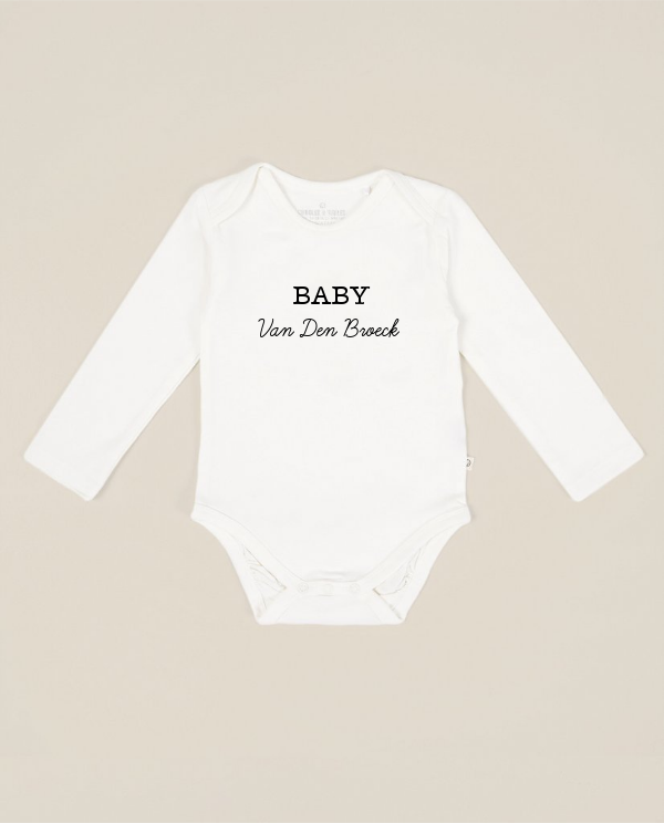 Romper met familienaam Studio Unique