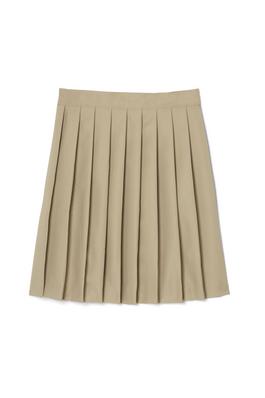 At The Knee Pleated Skirt