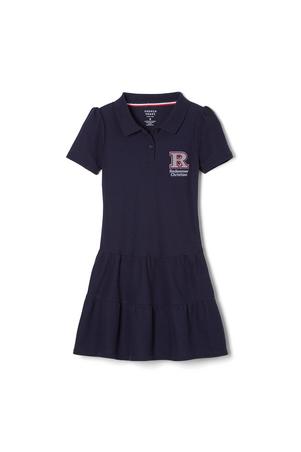 Amplience Product Image with Product code 1354,name  Short Sleeve Ruffle Piqué Polo Dress  