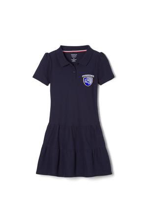 Amplience Product Image with Product code 1354,name  Short Sleeve Ruffle Piqué Polo Dress  