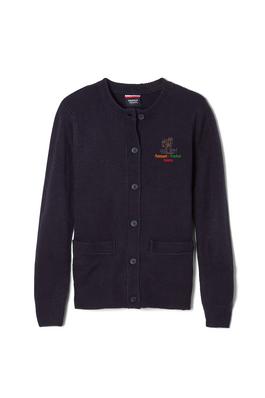 Crewneck Sweater Cardigan