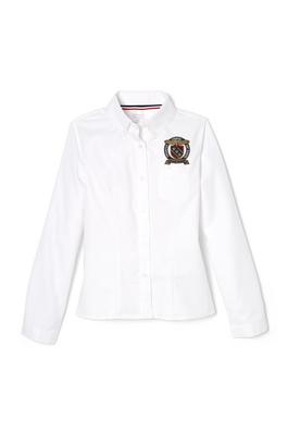 Amplience Product Image with Product code 1377,name  Long Sleeve Oxford Blouse with Princess Seams - FINAL SALE  