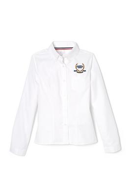 Amplience Product Image with Product code 1377,name  Long Sleeve Oxford Blouse with Princess Seams - FINAL SALE  