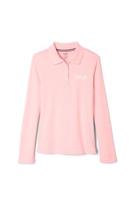 Amplience Product Image with Product code 1466,name  Long Sleeve Fitted Interlock Polo with Picot Collar (Feminine Fit)  