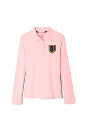 Amplience Product Image with Product code 1466,name  Long Sleeve Fitted Interlock Polo with Picot Collar (Feminine Fit)  