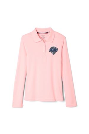 Amplience Product Image with Product code 1466,name  Long Sleeve Fitted Interlock Polo with Picot Collar (Feminine Fit)  