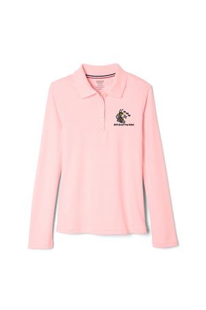 Amplience Product Image with Product code 1466,name  Long Sleeve Fitted Interlock Polo with Picot Collar (Feminine Fit)  