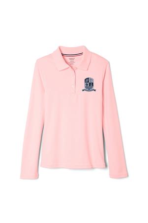 Amplience Product Image with Product code 1466,name  Long Sleeve Fitted Interlock Polo with Picot Collar (Feminine Fit)  