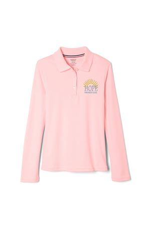 Amplience Product Image with Product code 9466,name  Long Sleeve Feminine Fit Interlock Polo - FINAL SALE  