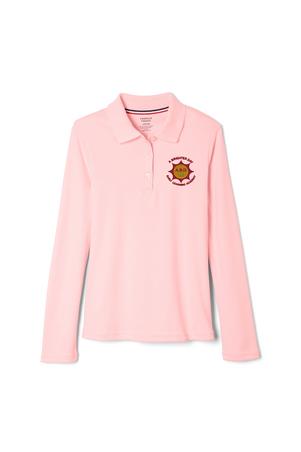 Amplience Product Image with Product code 1466,name  Long Sleeve Fitted Interlock Polo with Picot Collar (Feminine Fit)  