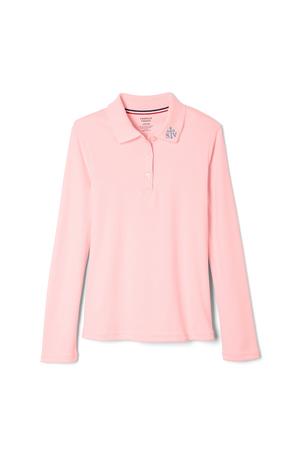 Amplience Product Image with Product code 1466,name  Long Sleeve Fitted Interlock Polo with Picot Collar (Feminine Fit)  