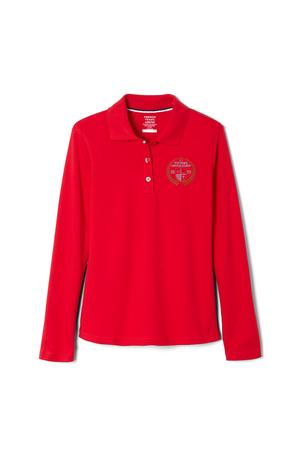 Amplience Product Image with Product code 1466,name  Long Sleeve Fitted Interlock Polo with Picot Collar (Feminine Fit)  