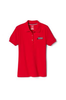 Short Sleeve Fitted Interlock Polo with Picot Collar (Feminine Fit)