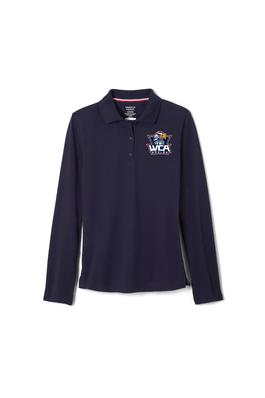 Long Sleeve Fitted Stretch Pique Polo (Feminine Fit)