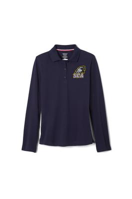 Amplience Product Image with Product code 1518,name  Long Sleeve Fitted Stretch Pique Polo (Feminine Fit)  