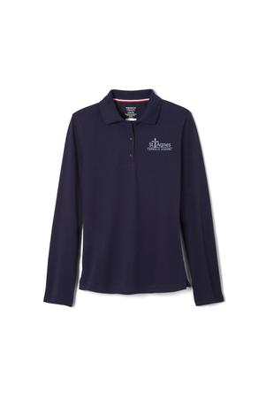 Amplience Product Image with Product code 1518,name  Long Sleeve Fitted Stretch Pique Polo (Feminine Fit)  