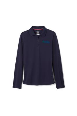 Amplience Product Image with Product code 1518,name  Long Sleeve Fitted Stretch Pique Polo (Feminine Fit)  
