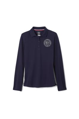 Long Sleeve Fitted Stretch Pique Polo (Feminine Fit)