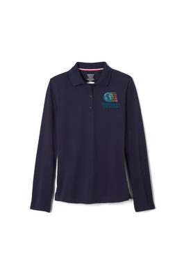 Long Sleeve Fitted Stretch Pique Polo (Feminine Fit)