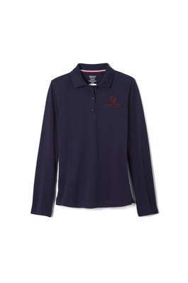 Amplience Product Image with Product code 1518,name  Long Sleeve Fitted Stretch Pique Polo (Feminine Fit)  