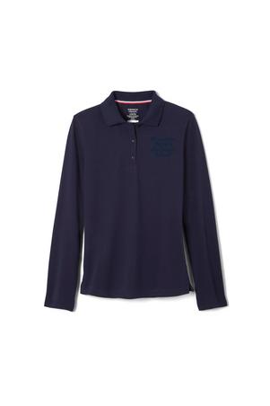 Amplience Product Image with Product code 1518,name  Long Sleeve Fitted Stretch Pique Polo (Feminine Fit)  