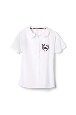 Short Sleeve Peter Pan Collar Blouse