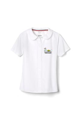 Amplience Product Image with Product code 1593,name  Short Sleeve Peter Pan Collar Blouse  