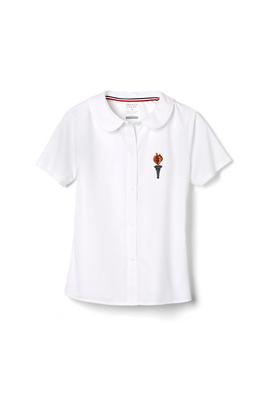 Amplience Product Image with Product code 1593,name  Short Sleeve Peter Pan Collar Blouse  