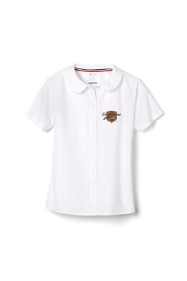 Amplience Product Image with Product code 1593,name  Short Sleeve Peter Pan Collar Blouse  